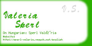 valeria sperl business card